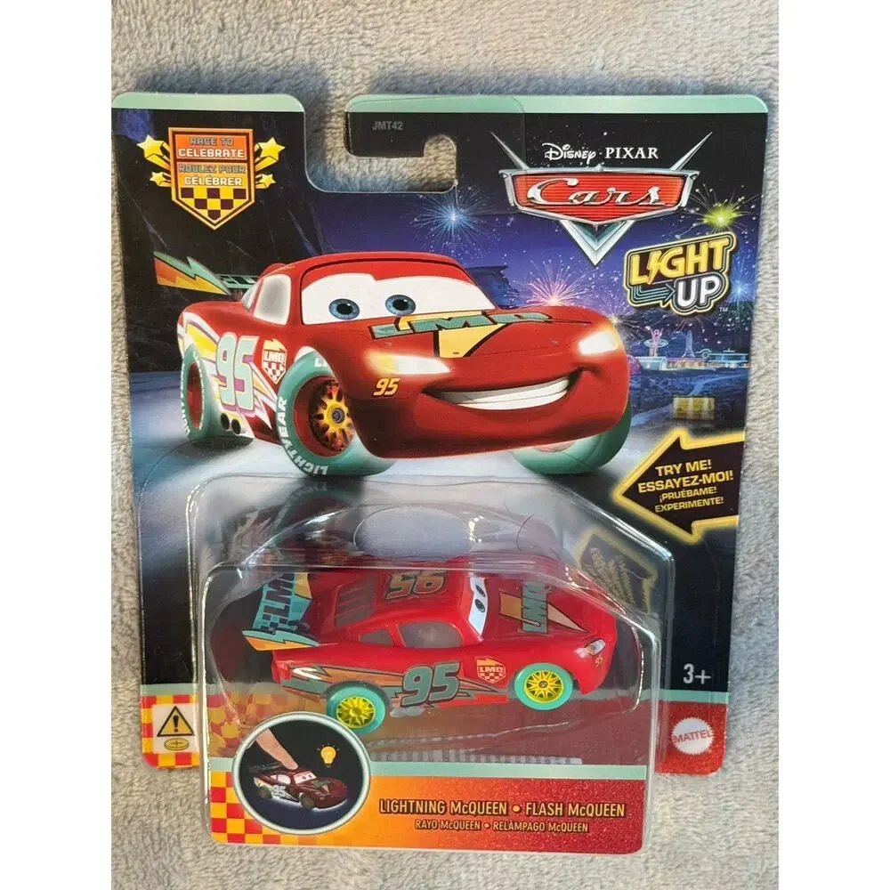 Disney Pixar Cars Lot 5 Light Up Set Collection Race To Celebrate McQueen Mater